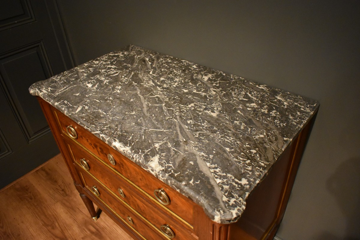 Small Louis XVI Style Chest Of Drawers-photo-2