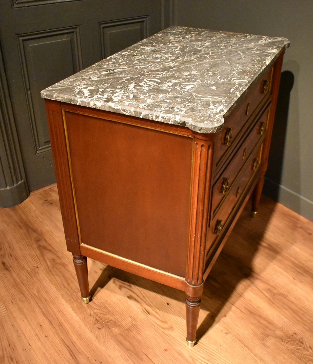 Small Louis XVI Style Chest Of Drawers-photo-5