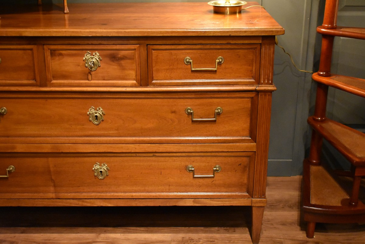 Louis XVI Walnut Chest Of Drawers-photo-4