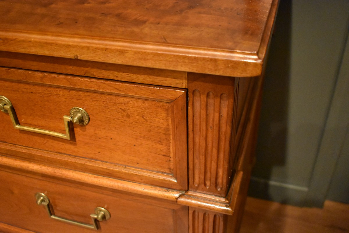 Louis XVI Walnut Chest Of Drawers-photo-7