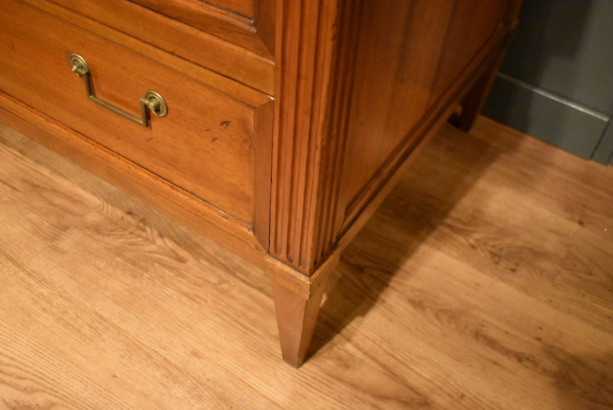 Louis XVI Walnut Chest Of Drawers-photo-8