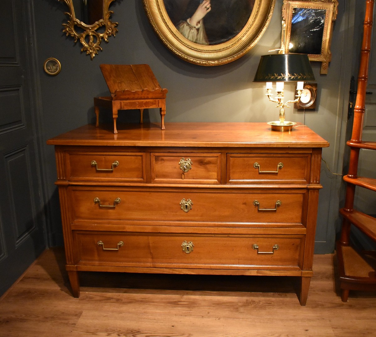 Louis XVI Walnut Chest Of Drawers