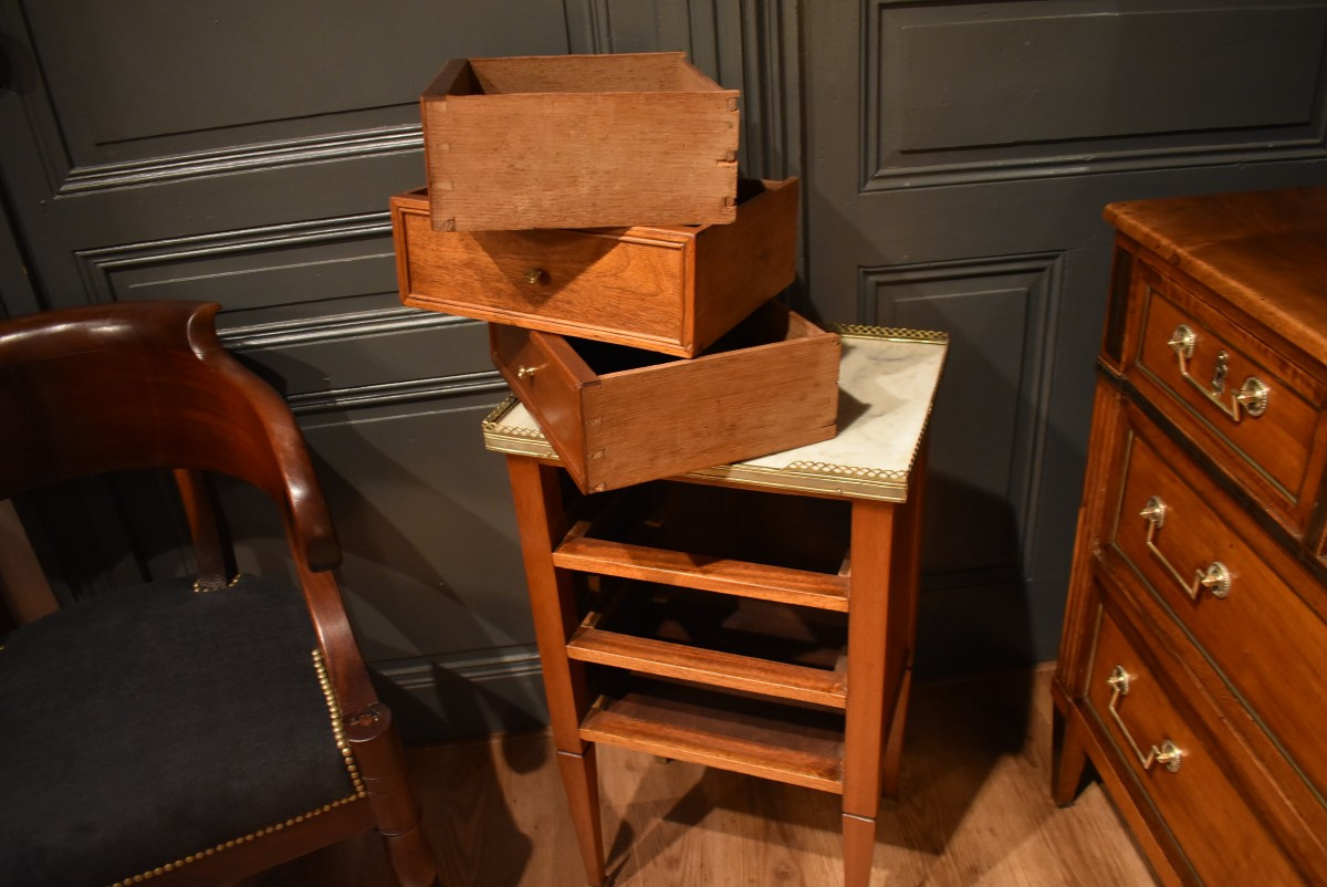 Chevet de style Louis XVI en acajou-photo-1