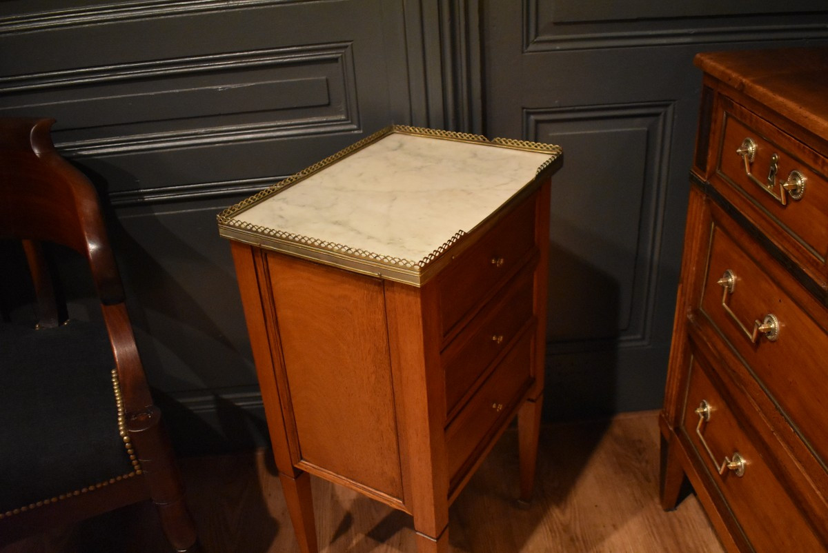 Chevet de style Louis XVI en acajou-photo-6