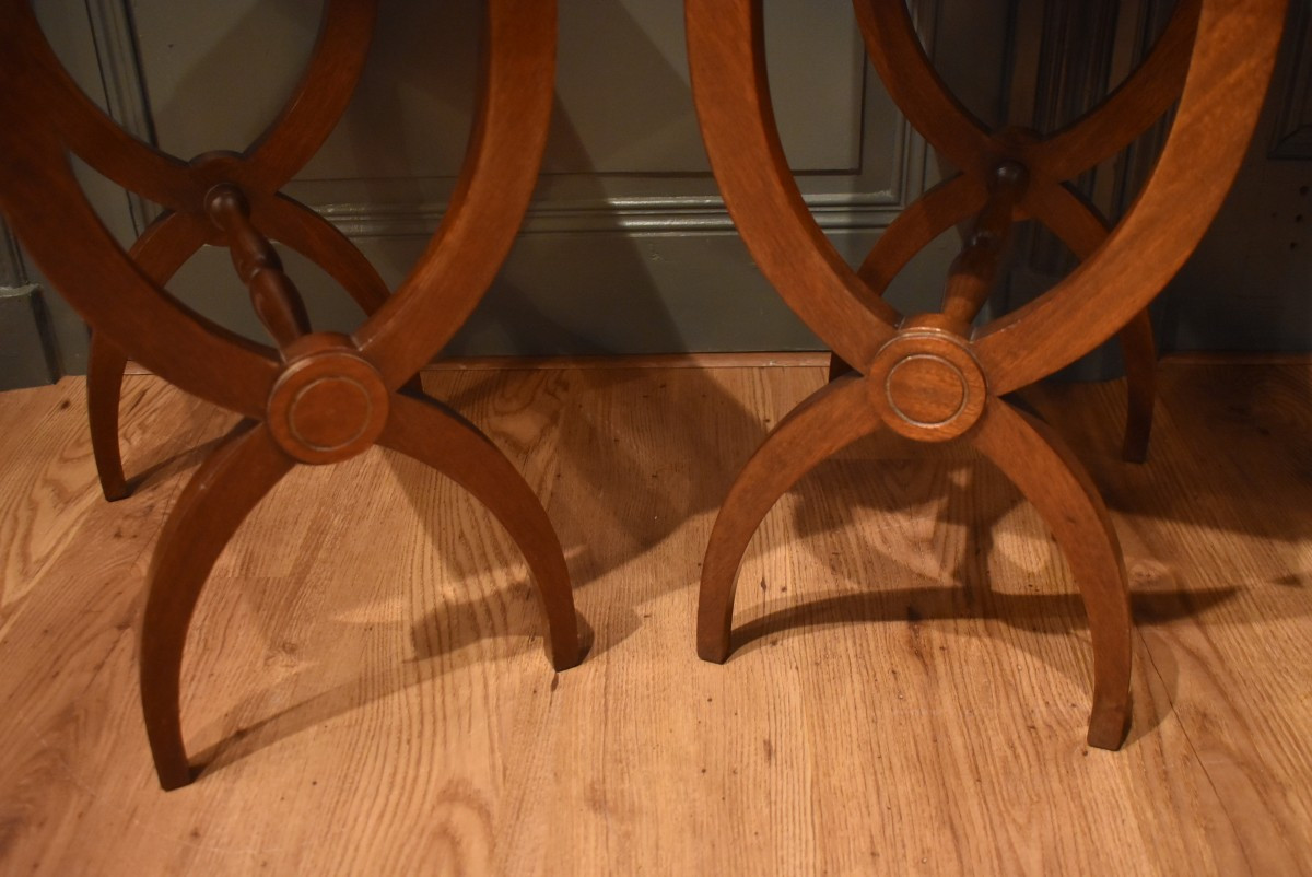 Pair Of Directoire Style Bedside Tables-photo-8