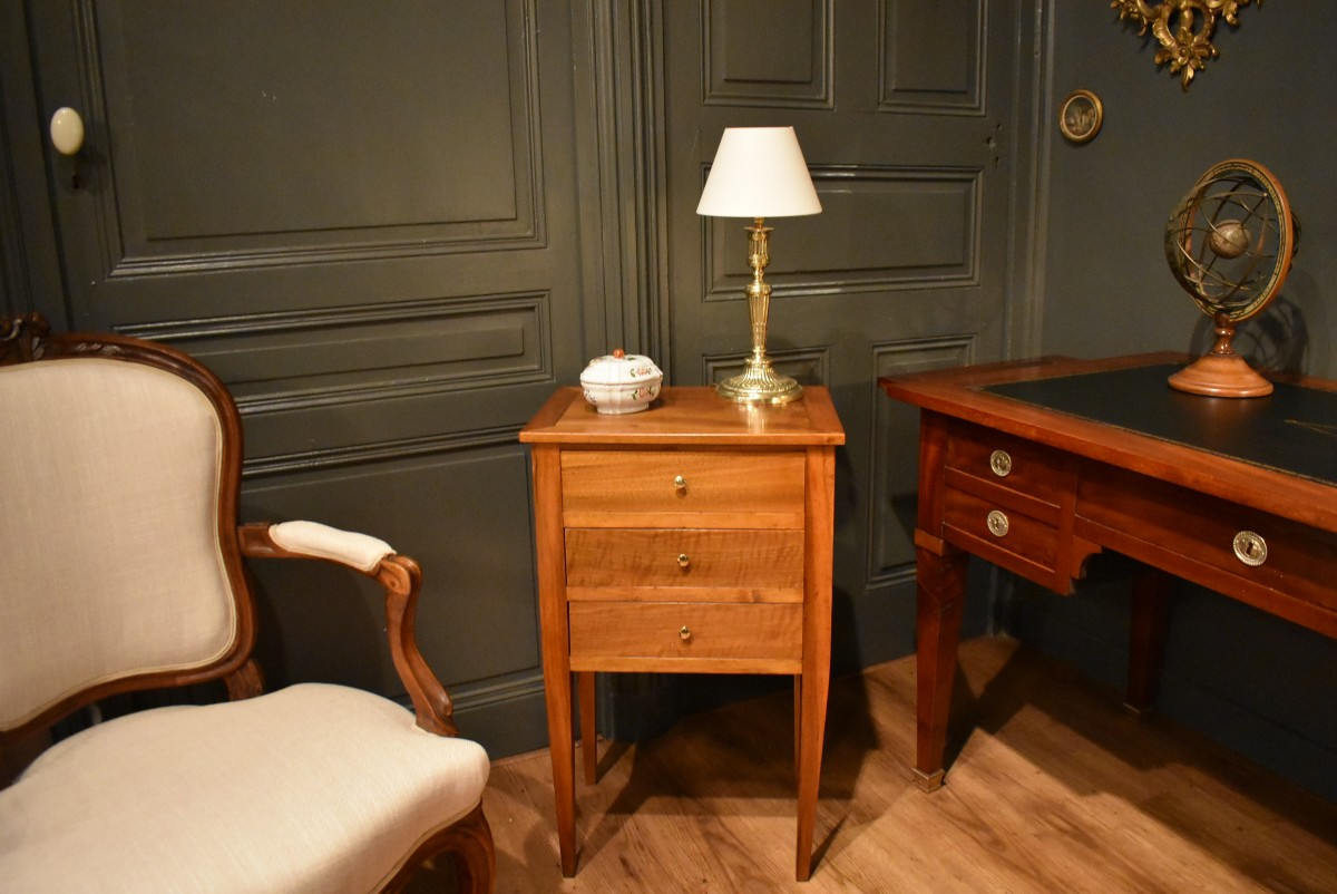 Walnut Bedside Table