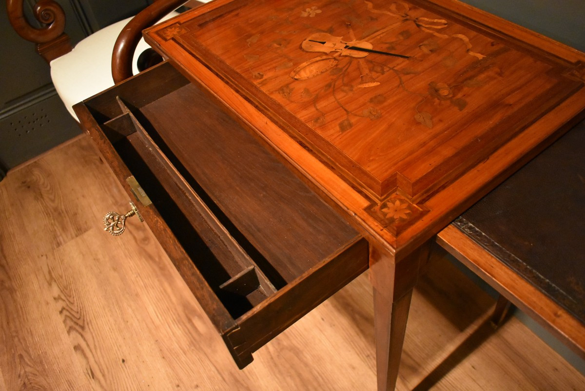 Table à écrire en marqueterie-photo-3