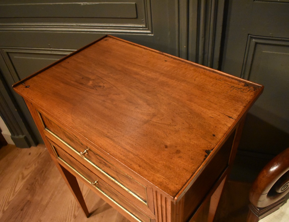 Chevet de style Louis XVI en noyer-photo-1