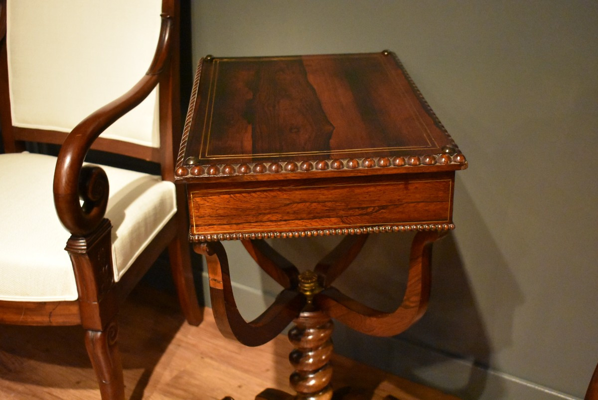 Rosewood Side Table-photo-4
