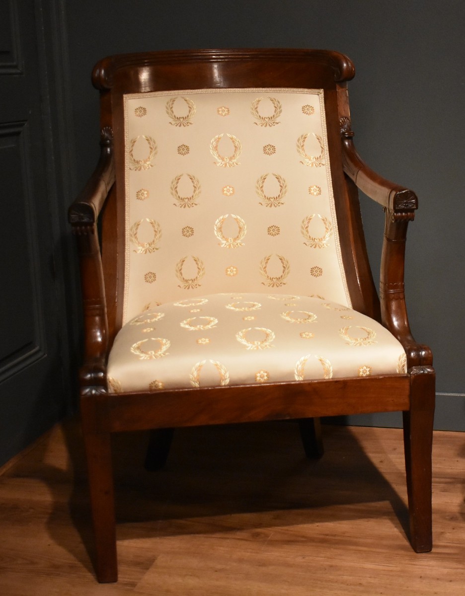 Paire de fauteuils Empire-photo-4