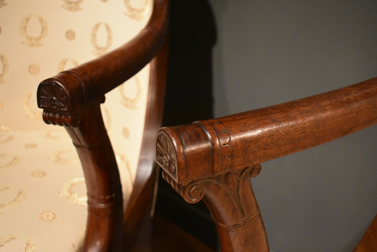 Paire de fauteuils Empire-photo-1