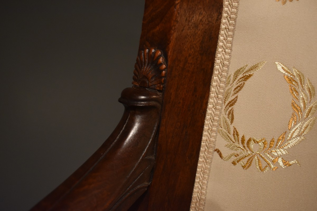 Paire de fauteuils Empire-photo-2
