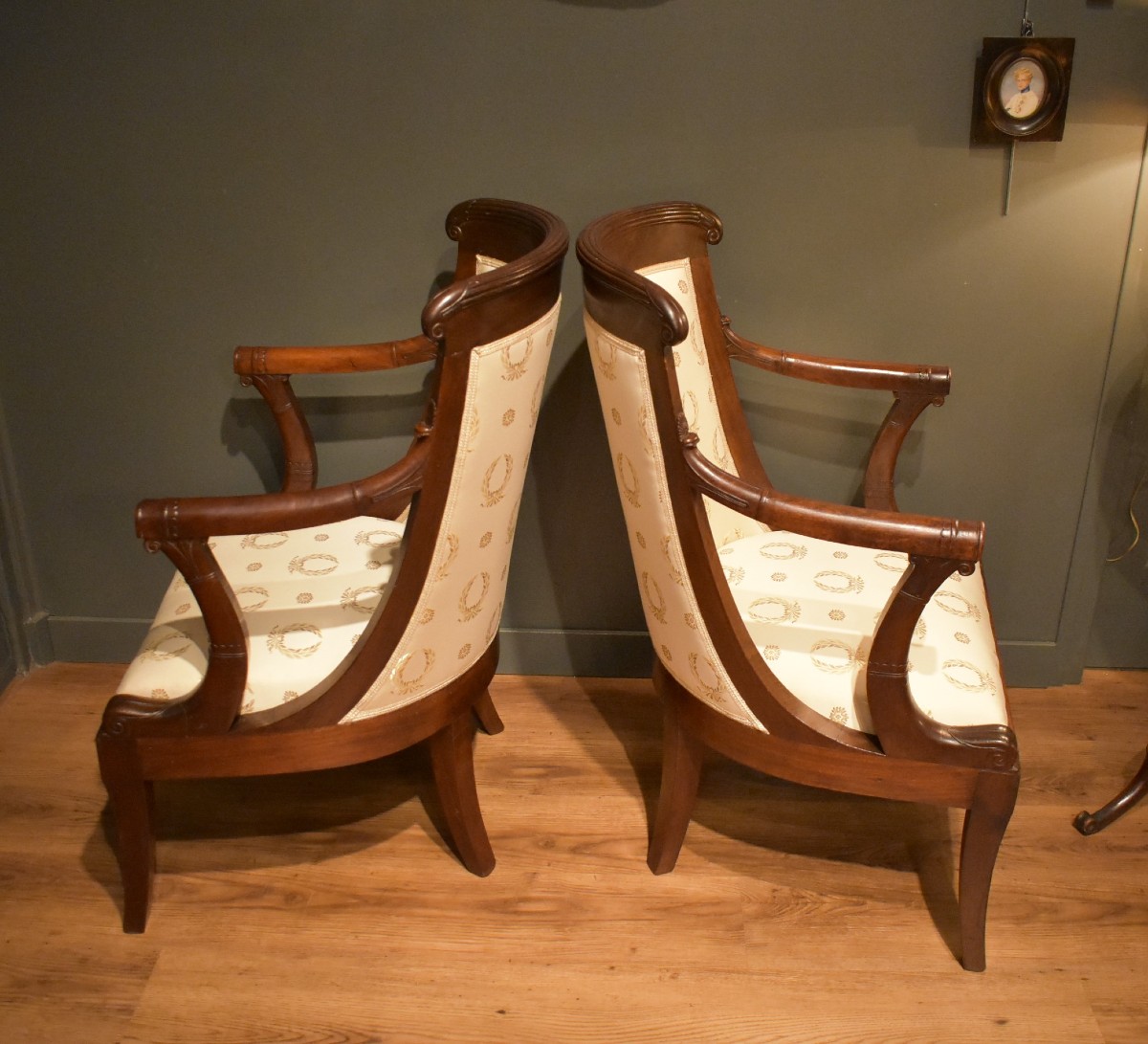 Paire de fauteuils Empire-photo-6