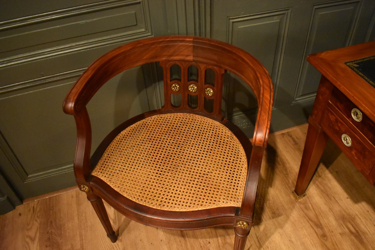 Fauteuil de bureau de style Louis XVI-photo-4