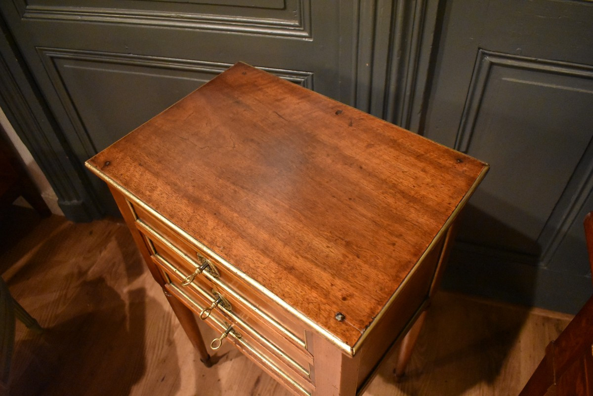 Chevet Directoire en noyer-photo-2
