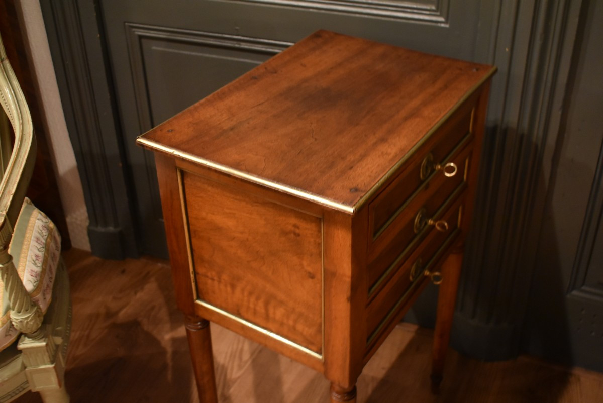 Chevet Directoire en noyer-photo-7