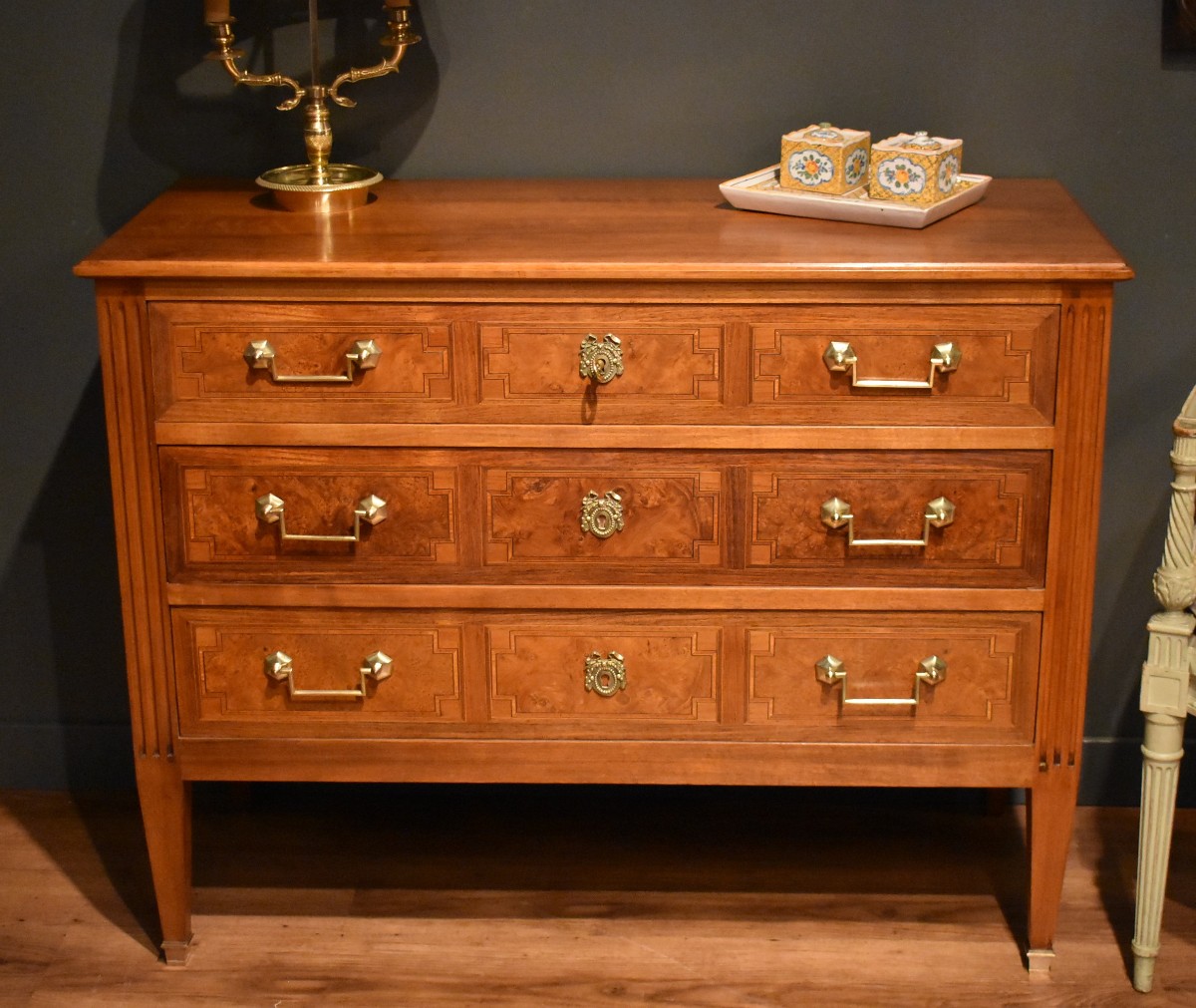 Louis XVI Style Chest Of Drawers-photo-2