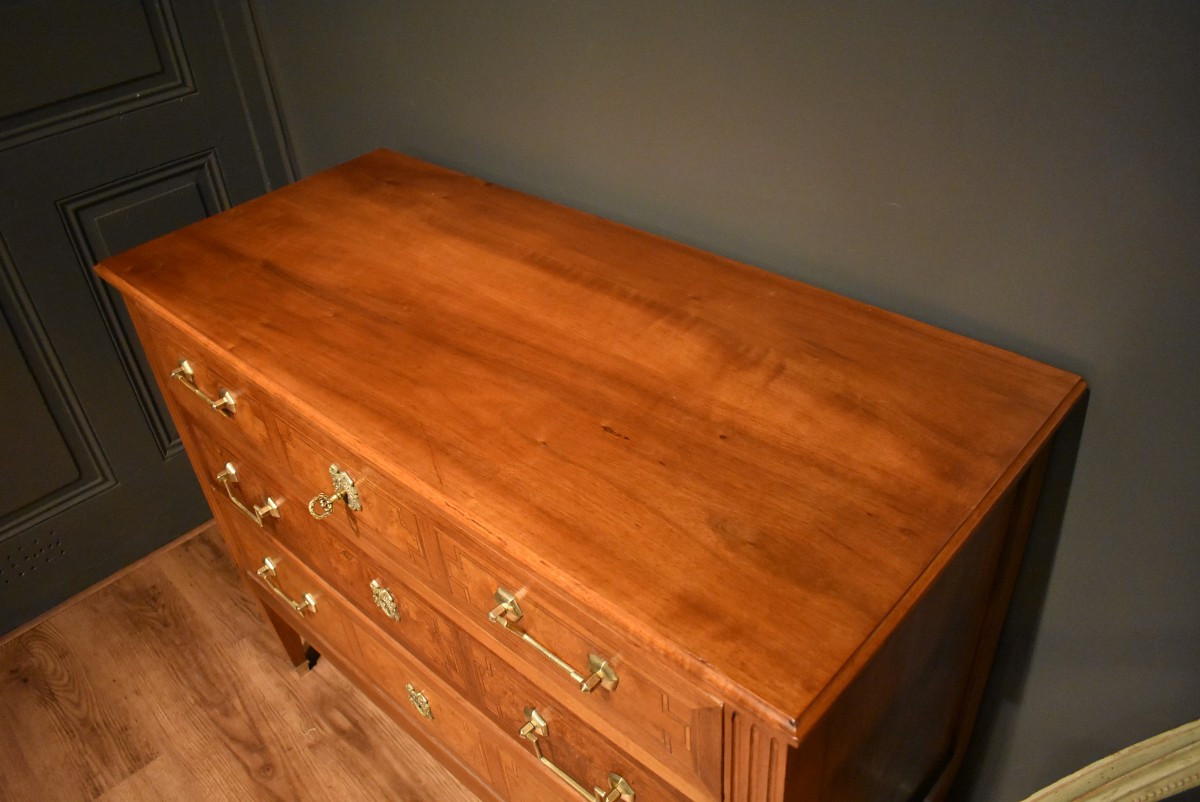 Louis XVI Style Chest Of Drawers-photo-2
