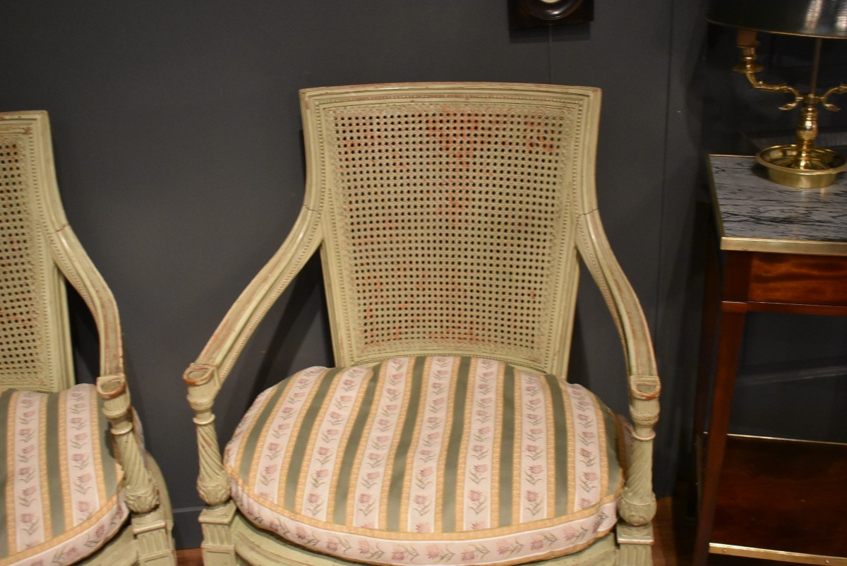 Pair Of Directoire Style Armchairs-photo-2