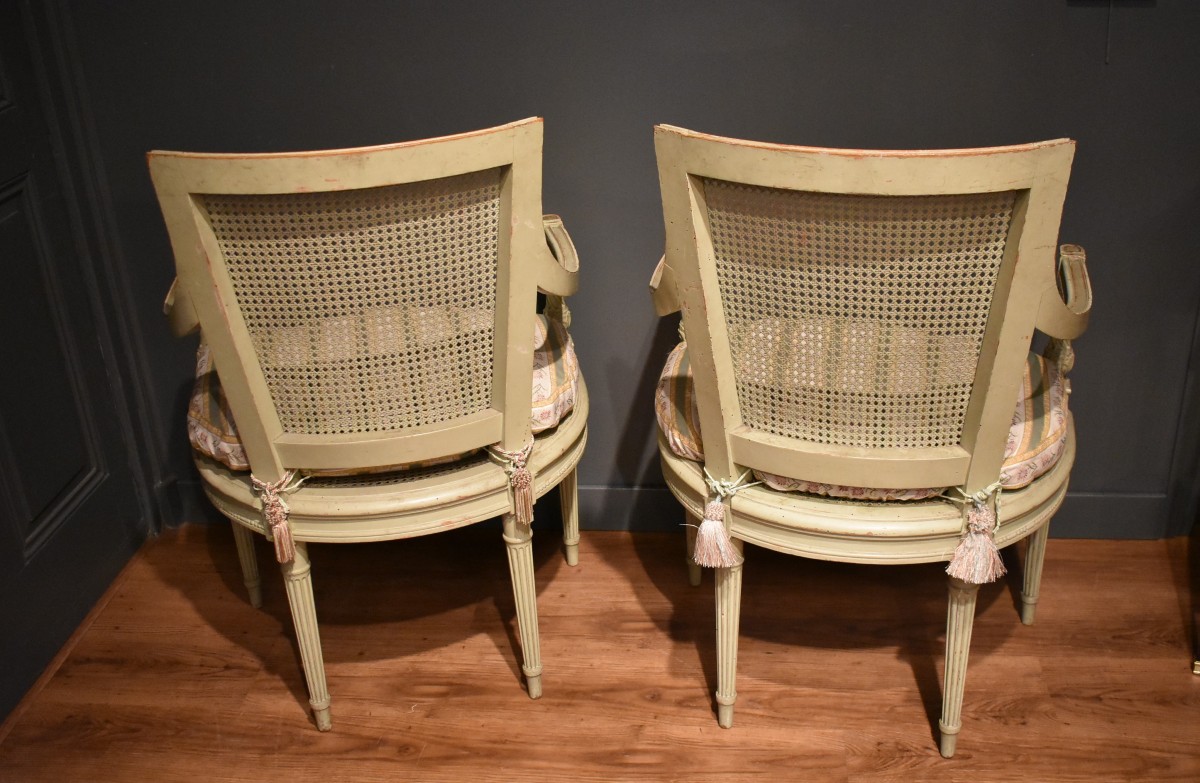 Pair Of Directoire Style Armchairs-photo-4