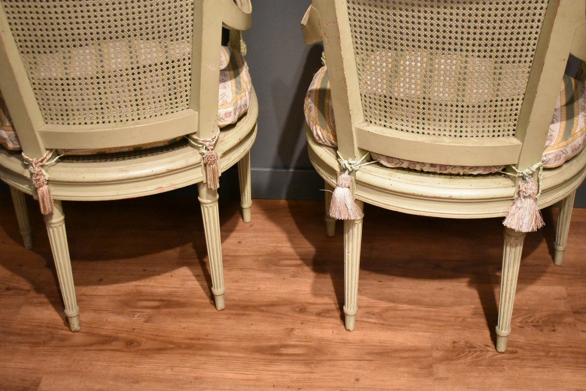 Pair Of Directoire Style Armchairs-photo-5