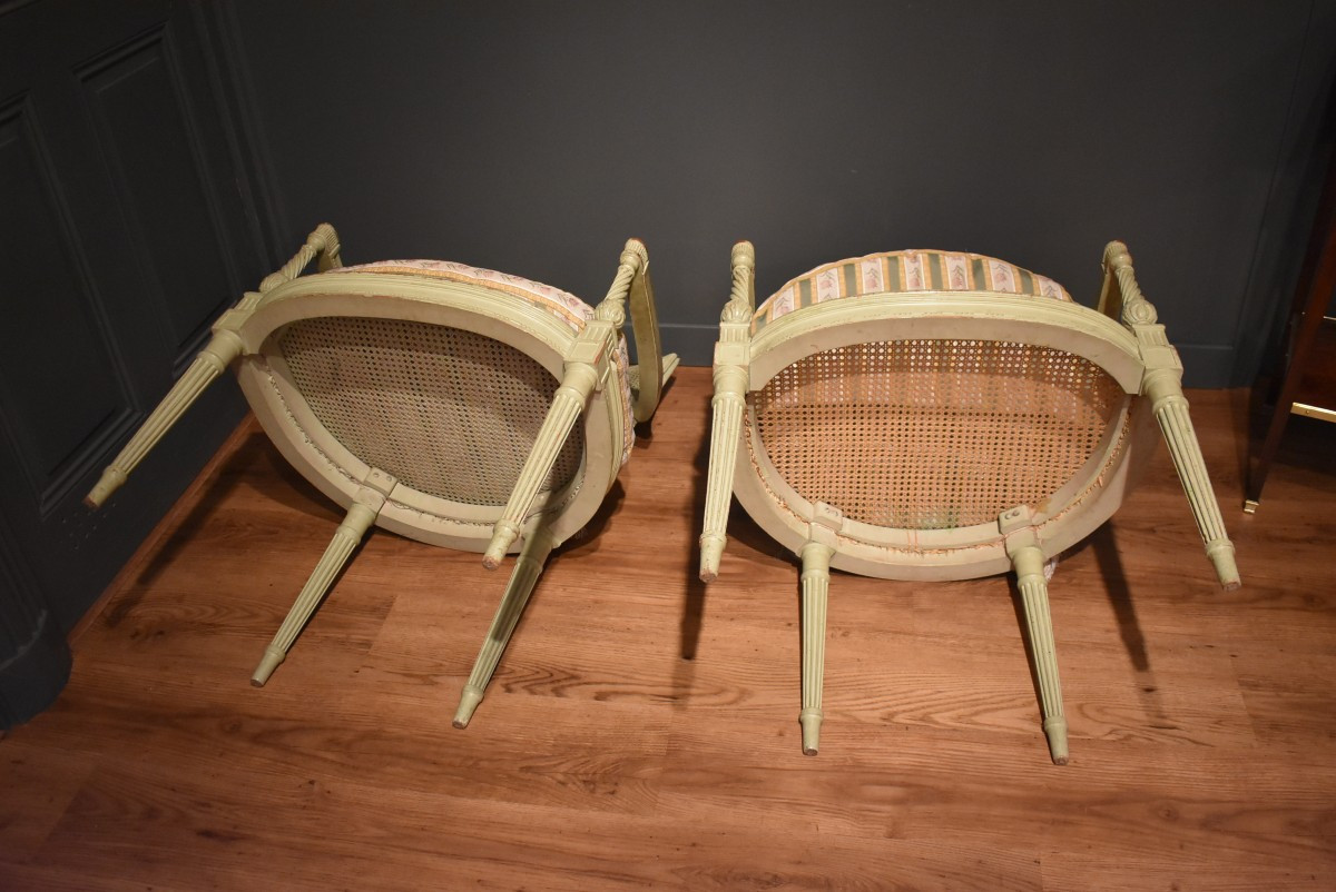 Pair Of Directoire Style Armchairs-photo-8