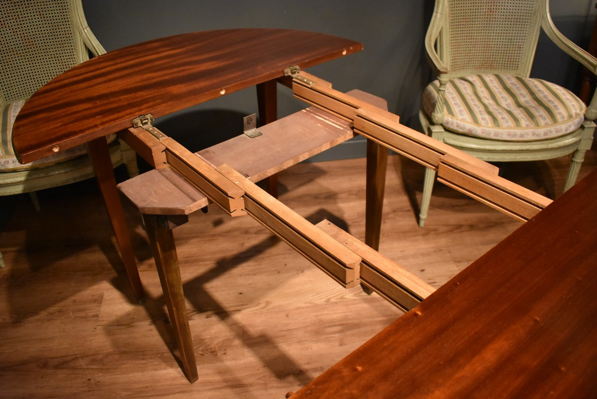 Table demi lune de style Louis XVI-photo-6