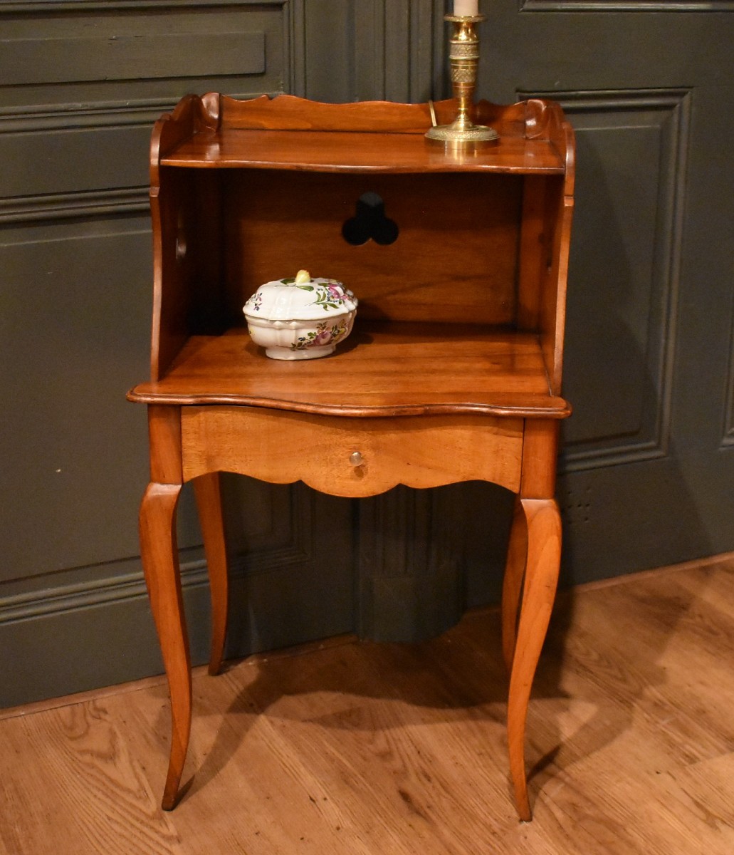Chevet de style Louis XV en noyer-photo-2