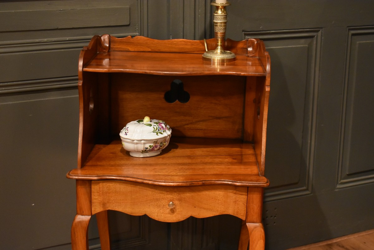 Chevet de style Louis XV en noyer-photo-3