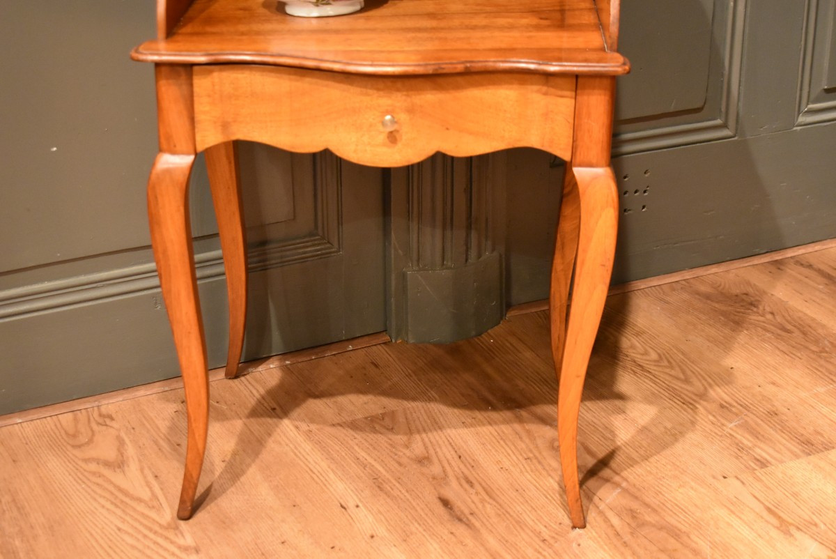 Chevet de style Louis XV en noyer-photo-4