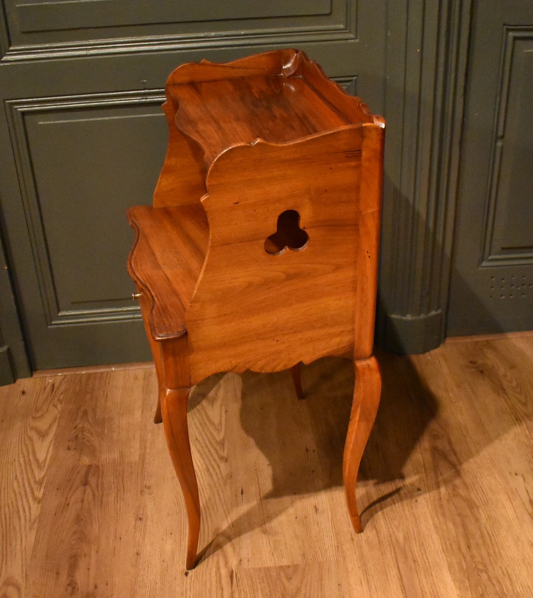 Chevet de style Louis XV en noyer-photo-5