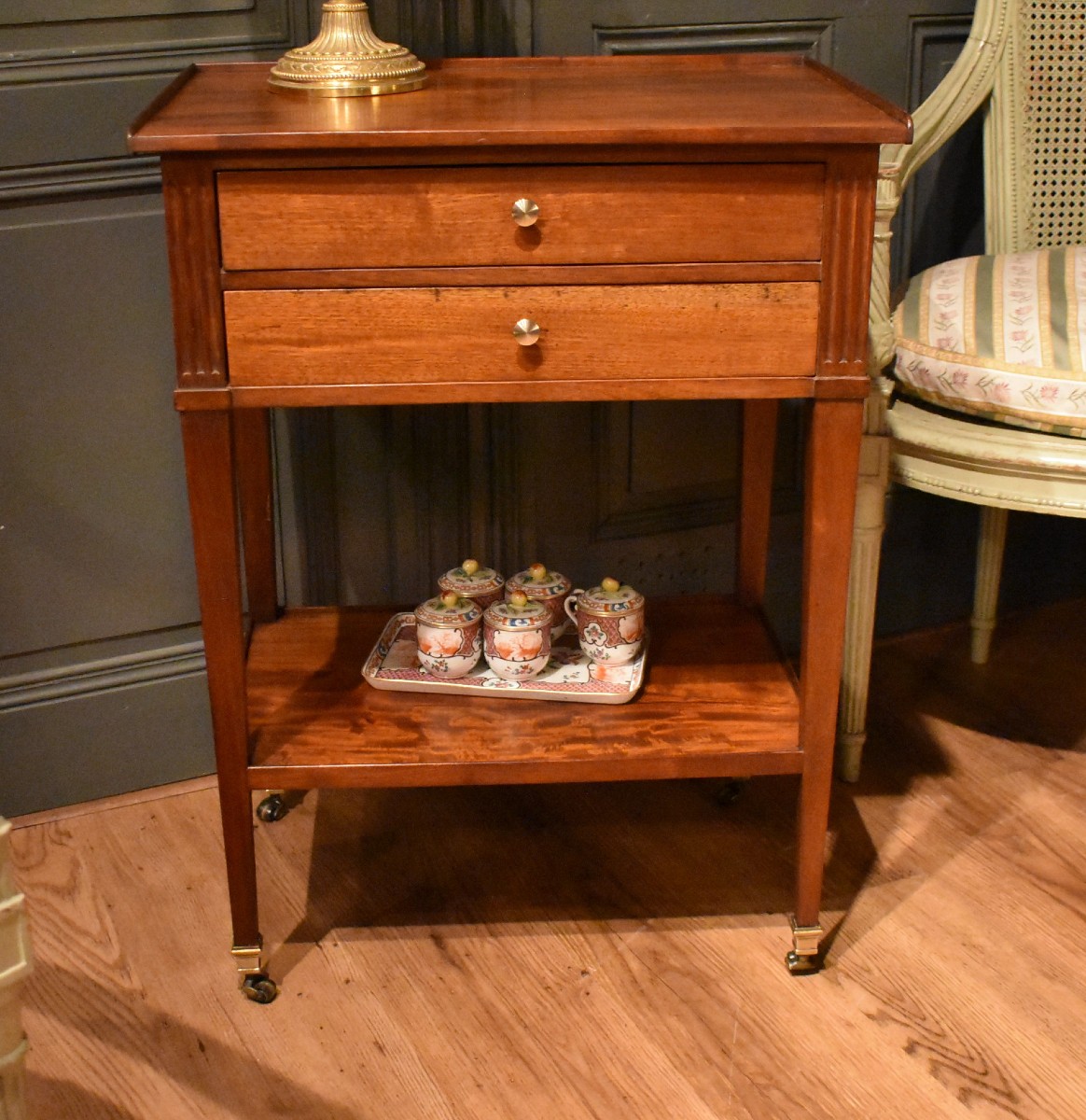 Table chiffonnière de style Louis XVI-photo-2