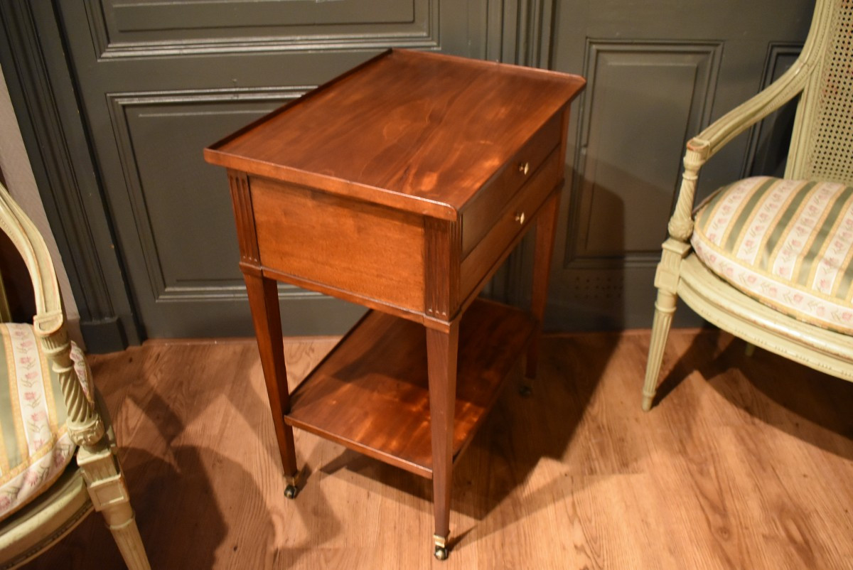 Table chiffonnière de style Louis XVI-photo-4