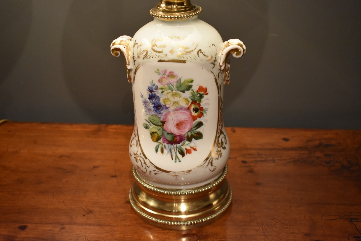 Paire de lampes en porcelaine-photo-2