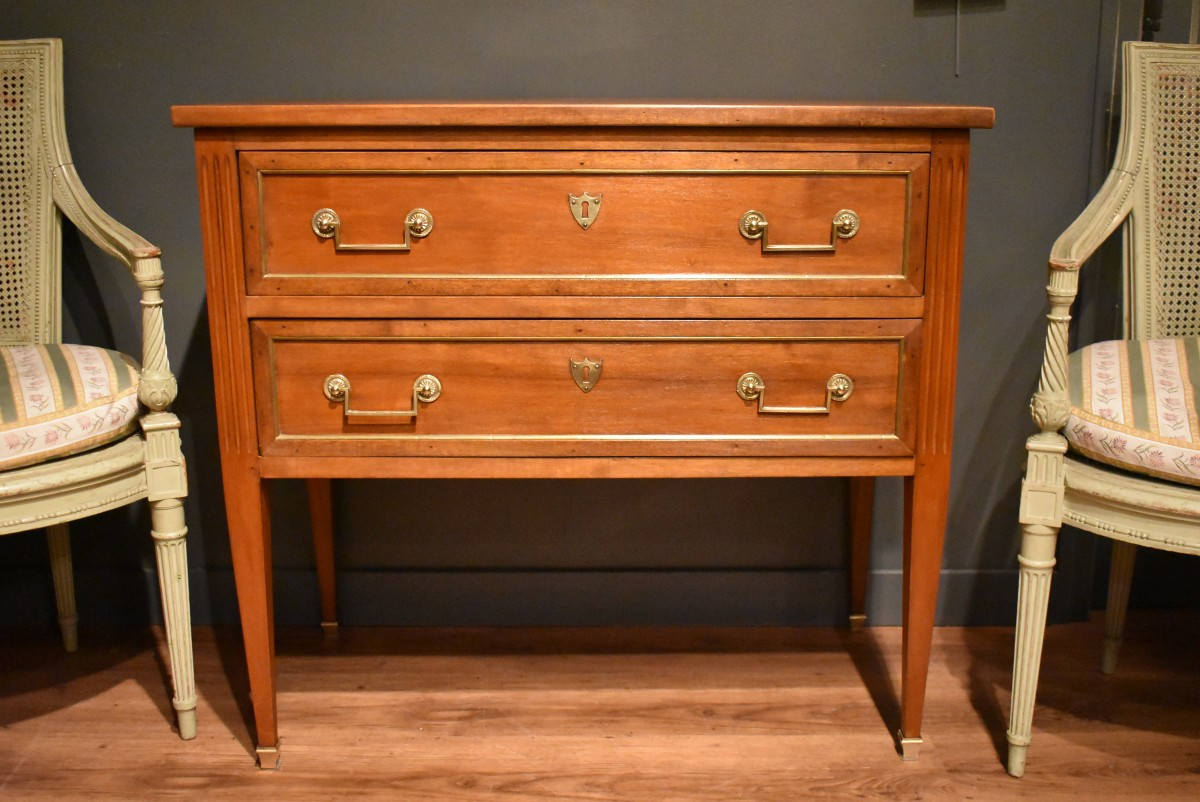 Commode sauteuse de style Louis XVI -photo-8