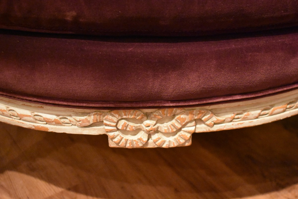 Louis XVI Style Bergère-photo-4