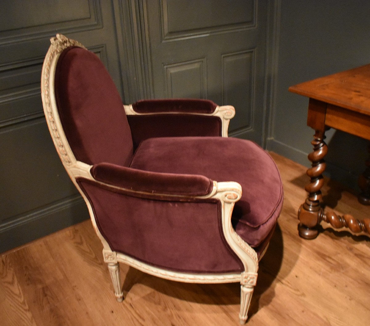 Louis XVI Style Bergère-photo-3