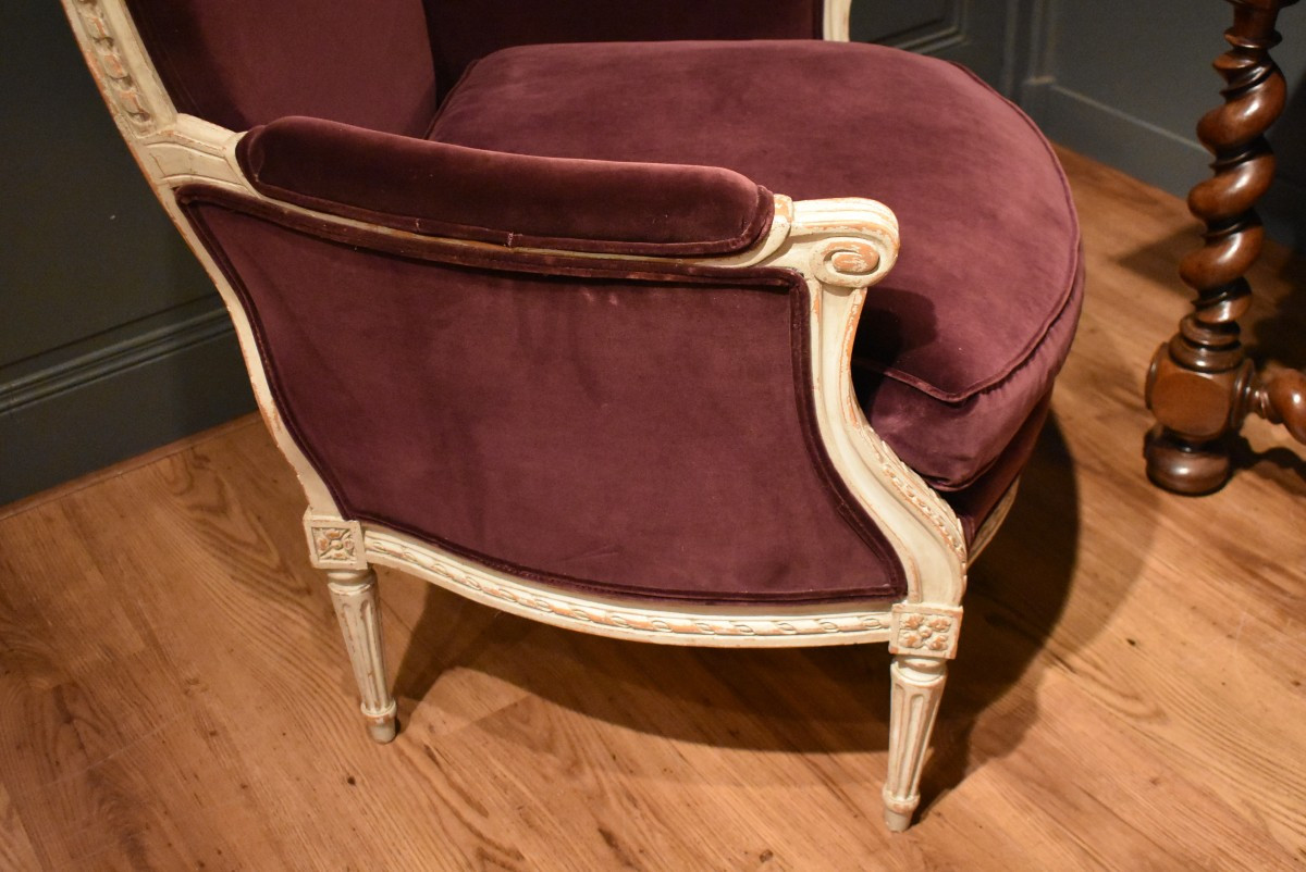 Louis XVI Style Bergère-photo-4