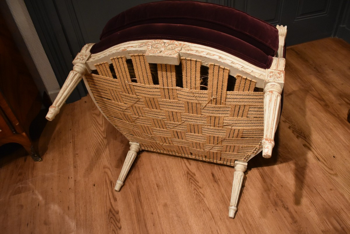 Louis XVI Style Bergère-photo-8