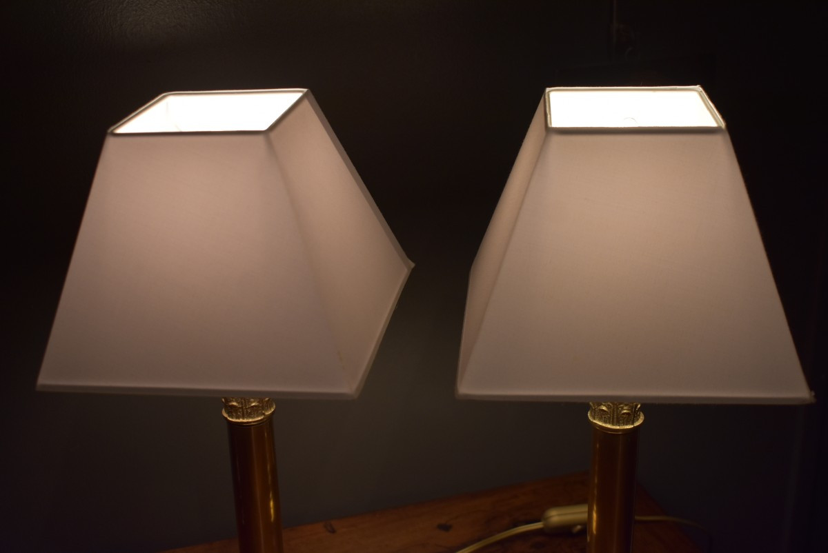 Paire de petites lampes de style Empire-photo-3