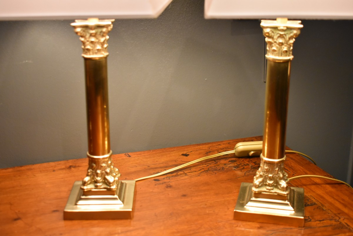 Paire de petites lampes de style Empire-photo-4