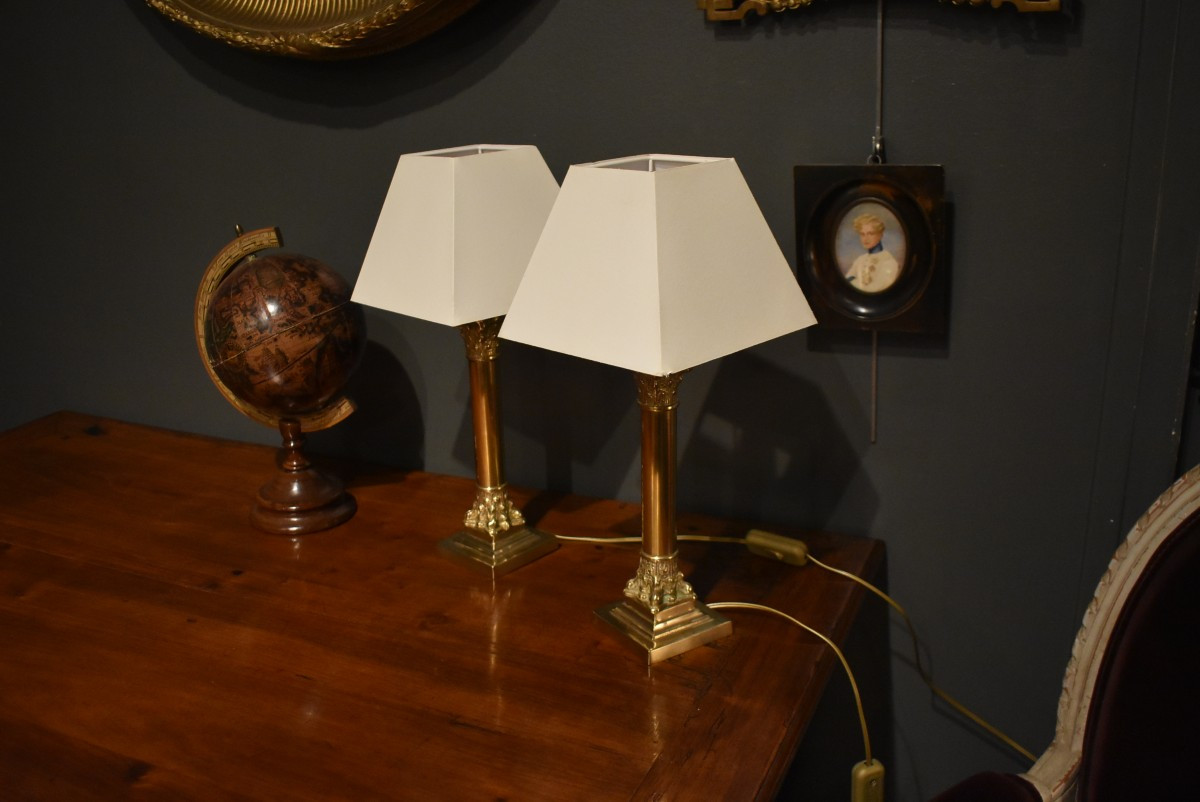 Paire de petites lampes de style Empire-photo-6