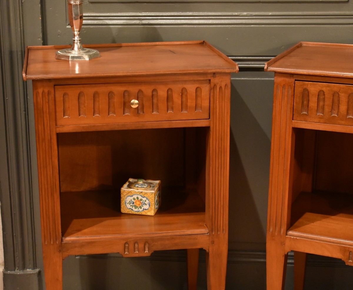 Paire de chevets de style Louis XVI-photo-3