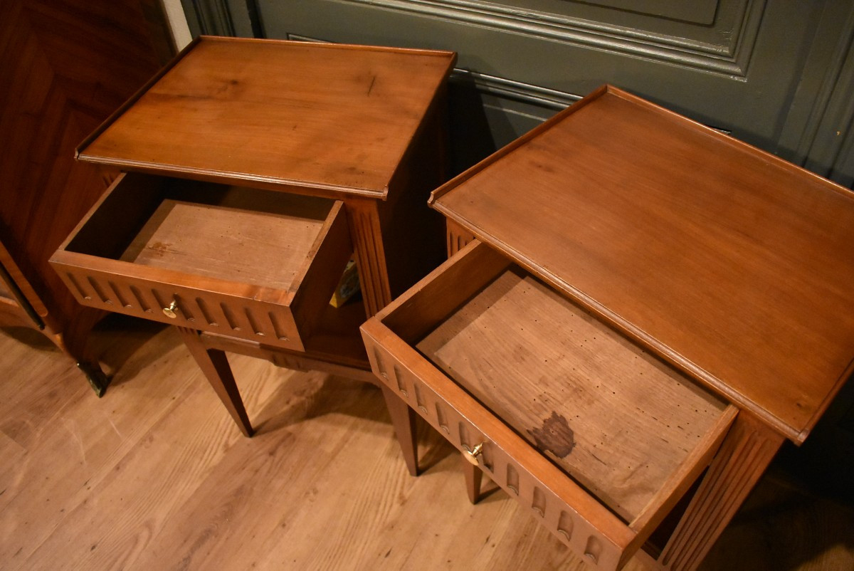 Paire de chevets de style Louis XVI-photo-4