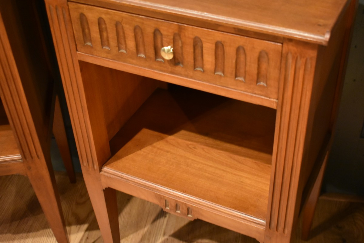 Paire de chevets de style Louis XVI-photo-5