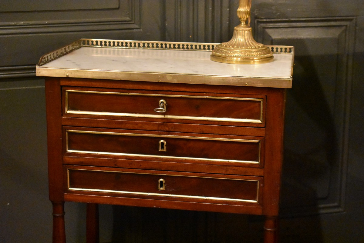Directoire Style Mahogany Chiffonier Table-photo-3