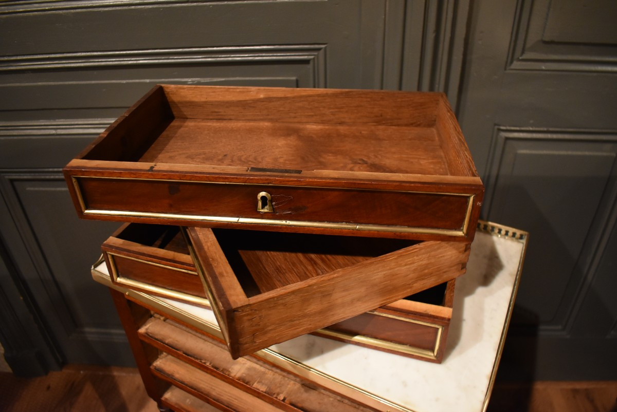 Directoire Style Mahogany Chiffonier Table-photo-2