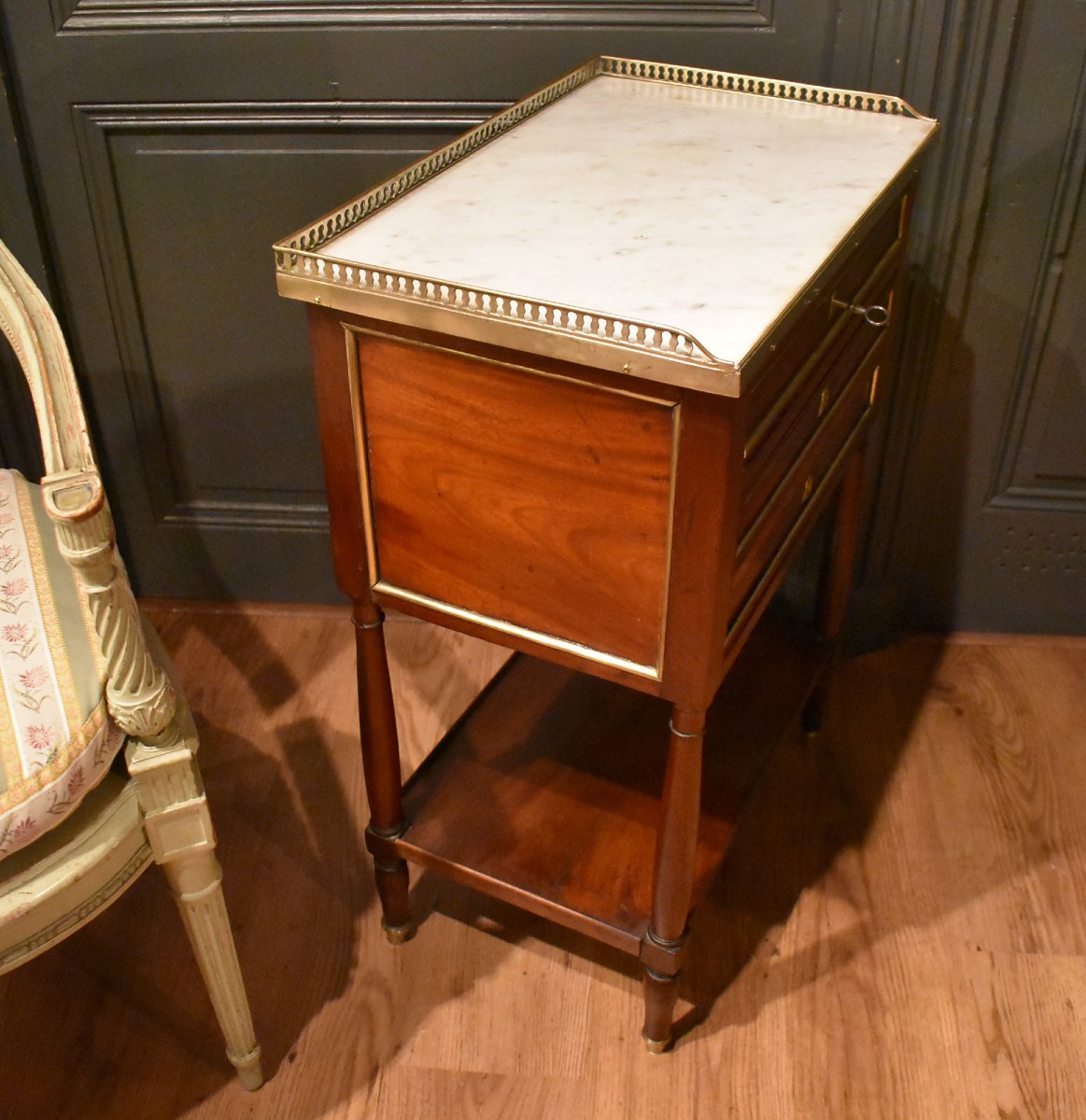 Directoire Style Mahogany Chiffonier Table-photo-8