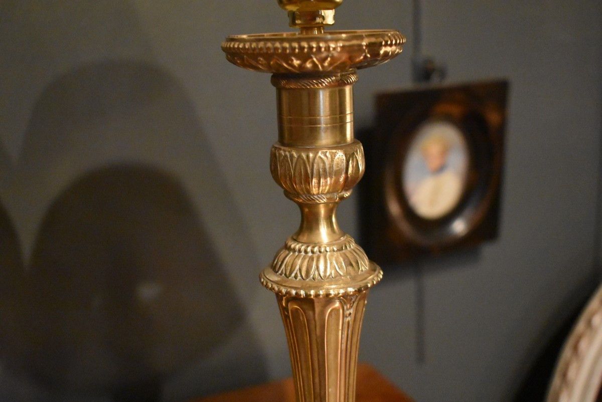 Paire de lampes  de style Louis XVI-photo-4