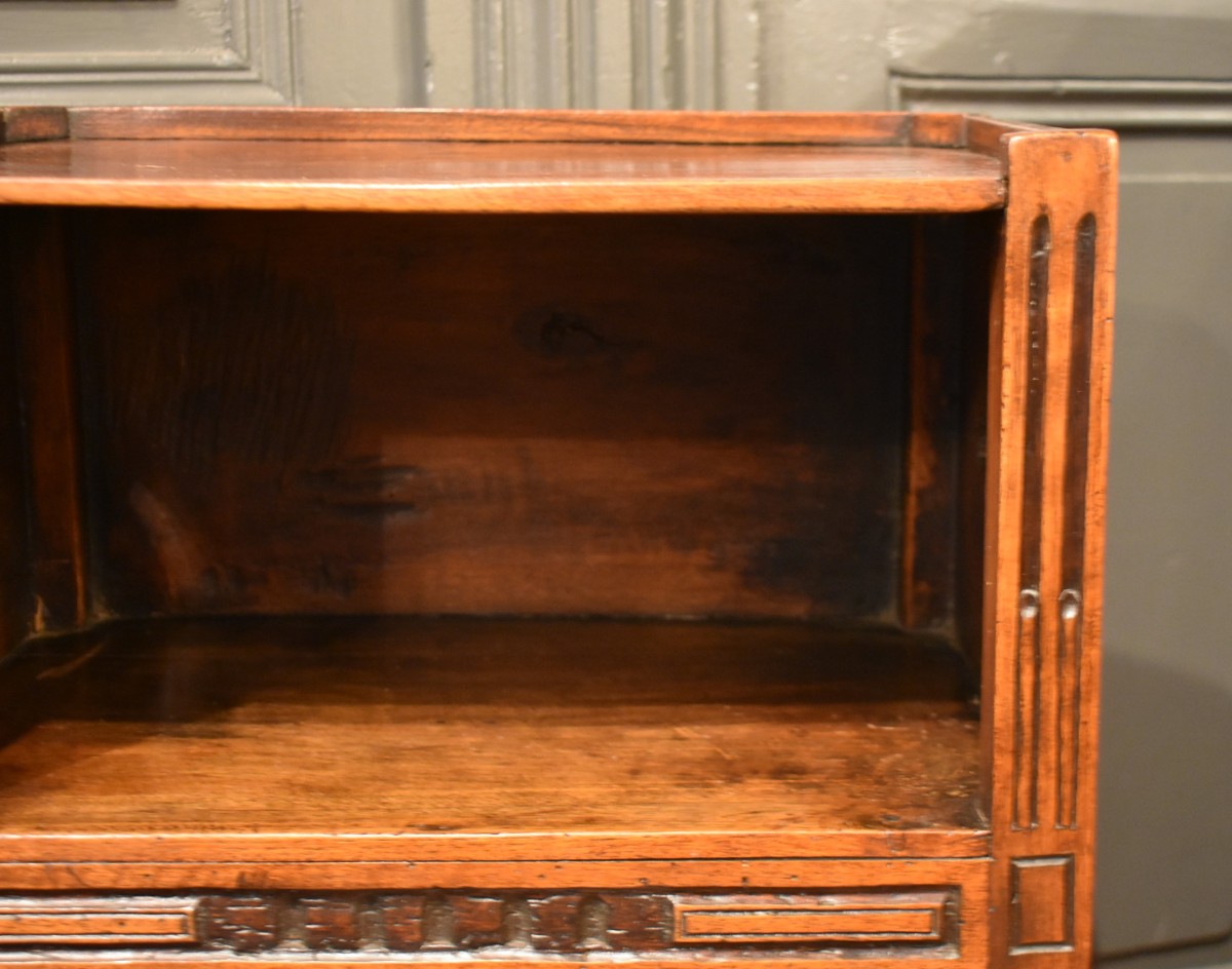 Small Walnut Bedside Table-photo-1